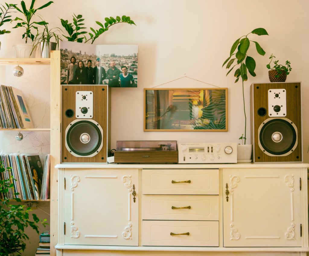 Sala de una casa usada