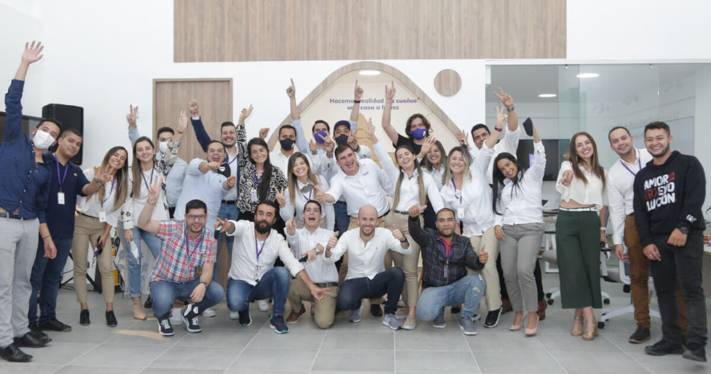 Una parte del equipo Habi en Colombia