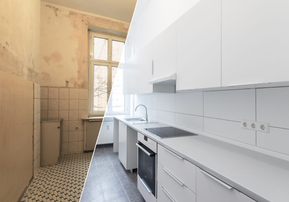 remodelación de cocina antes y depués