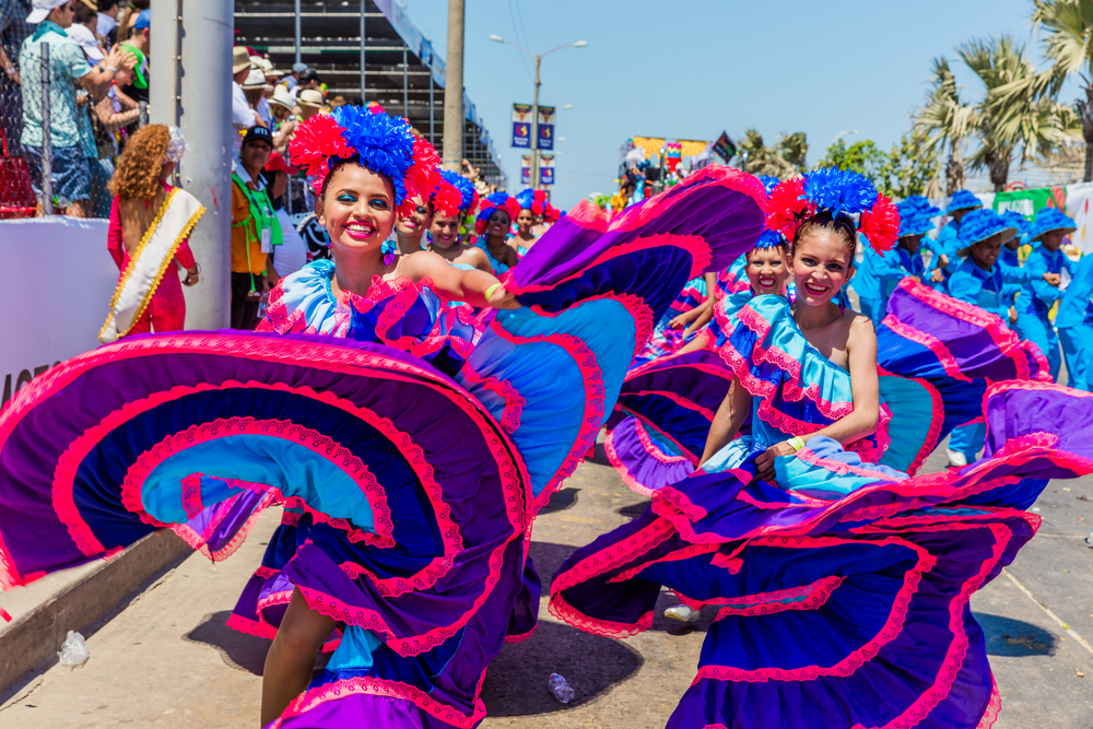 bailarinas del tradicional Carnaval de Barranquilla