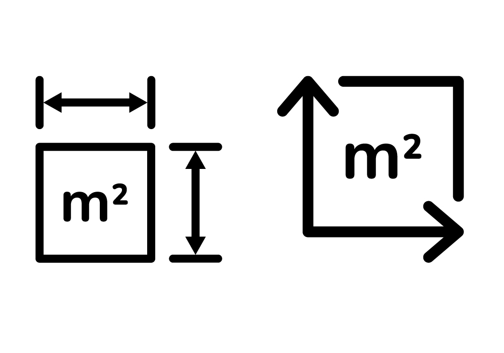 Procedimiento para calcular el metro cuadrado de una superficie simple.